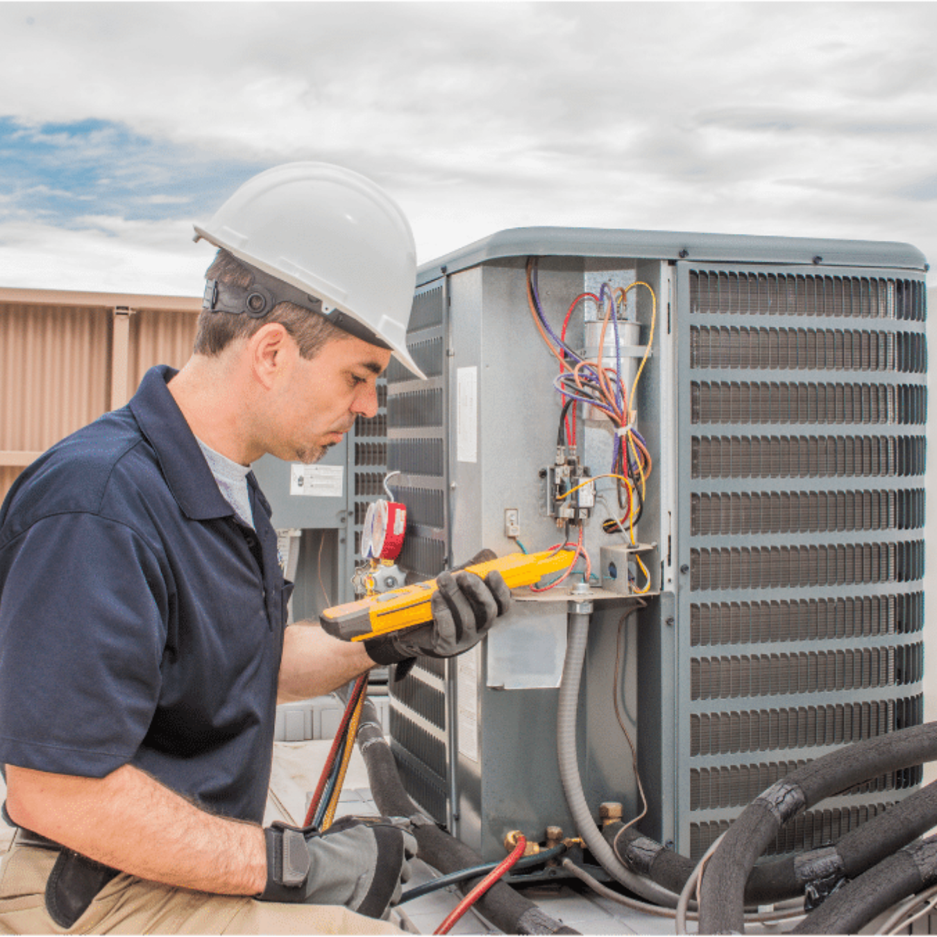 Chatham HVAC Pros HVAC technician servicing a system